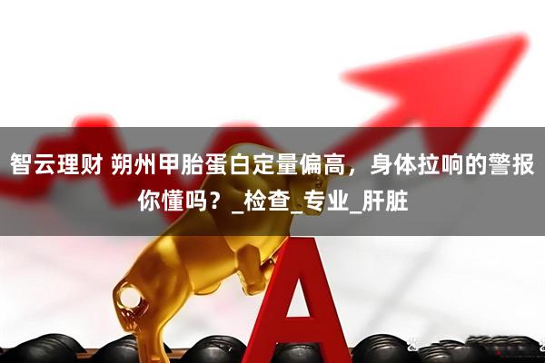 智云理财 朔州甲胎蛋白定量偏高，身体拉响的警报你懂吗？_检查_专业_肝脏